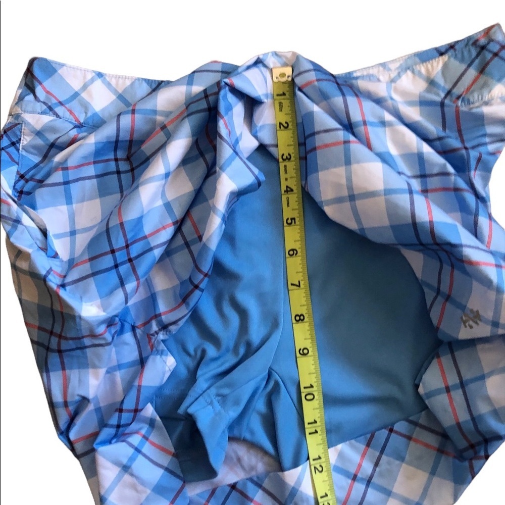 Izod Golf Blue Plaid mid rise Skort size 4 - Picture 7 of 9